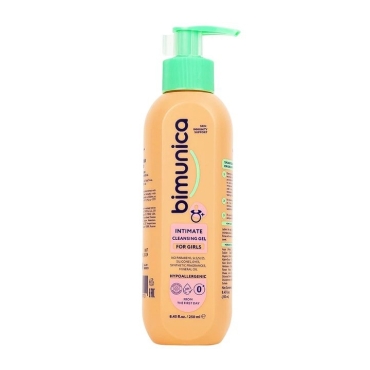 Dung dịch vệ sinh vùng kín Bimunica 250ml dành cho bé gái từ 0 tháng tuổi